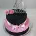 Flower - 2 Tiers Quilt and Roses cake (D,V)